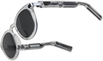 JBL Soundgear Frames Round - Gafas de audio, Estéreo, Diseño abierto, Inalámbrico, Bluetooth, 20Hz20kHz, IP54, Plateado