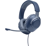 JBL Quantum 100 - Headset, Estéreo, Circumaurales, Con Cable, 3.5mm, 20Hz-20KHz, Azul