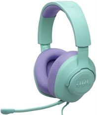JBL Quantum 100M2 - Headset, Estéreo, Circumaurales, Con Cable, 3.5mm, 100Hz-10kHz, Cyan
