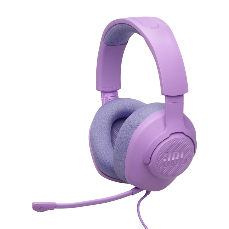 JBL Quantum 100M2 Morado Vista de Esquina