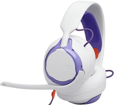 JBL Quantum 250 - Headset, Estéreo, Circumaurales, Con Cable, 3.5mm, 20Hz-20kHz, Blanco con Púrpura