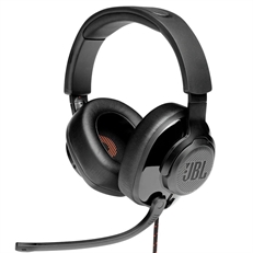 JBL Quantum 300 - Headset, Estéreo, Supraaurales, Con Cable, 3.5mm, 20Hz-20kHz, Negro