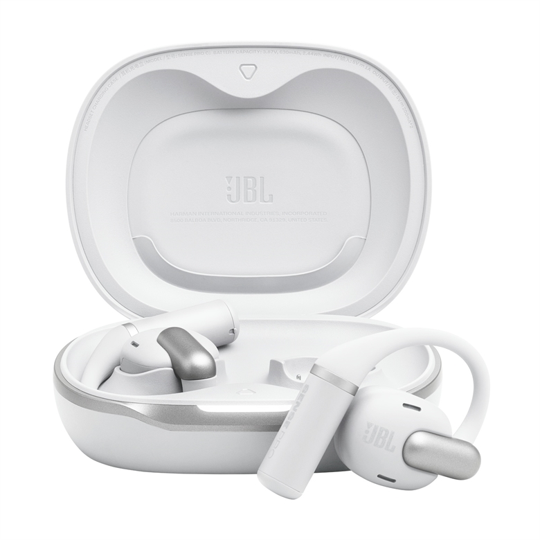 JBL Sense Pro White - Open Case Front View