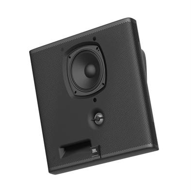 JBL-SLP14-T-BK Altavoz de Pared de Perfil Bajo de 4.5 Pulgadas Negro-Vista Diagonal
