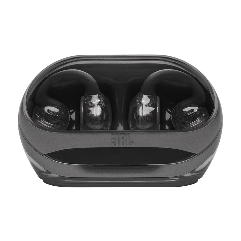 JBL Soundgear Clips - Black Case Open Front View
