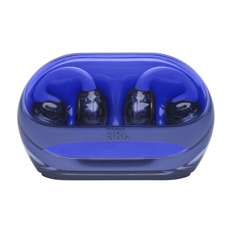 JBL Soundgear Clips - Blue Case Open Front View