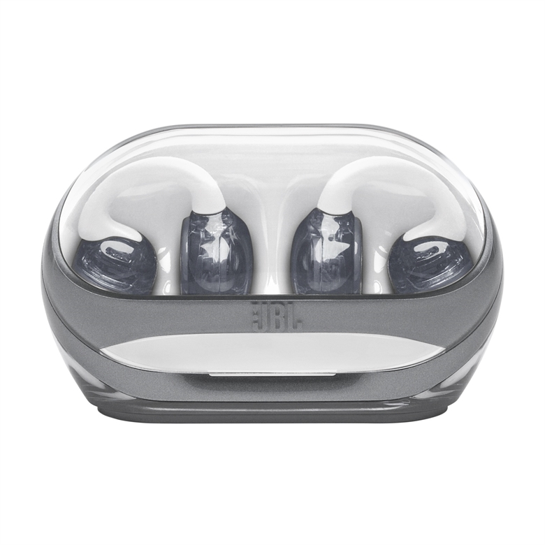 JBL Soundgear Clips - White Case Open Front View