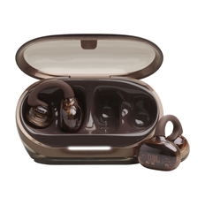JBL Soundgear Clips - Auriculares inalámbricos abiertos, estéreo, 20 Hz-20 kHz, Bluetooth 5.4, IP54, hasta 32 h, color marrón