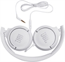 JBL Tune 500 Top Headset Folded View - White