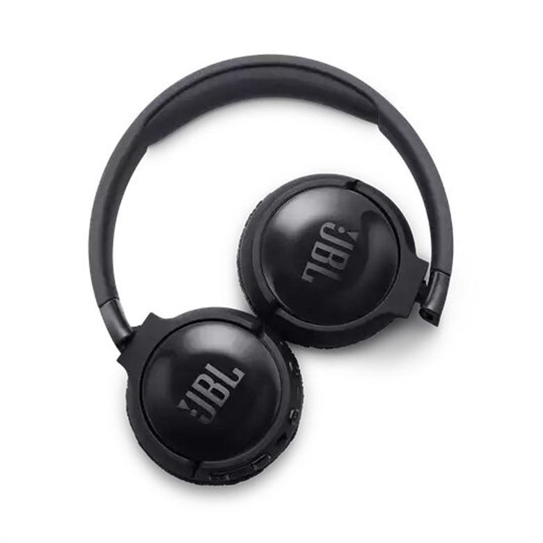 JBL Tune 600 BTNC Black Wireless Headset Top Folded View