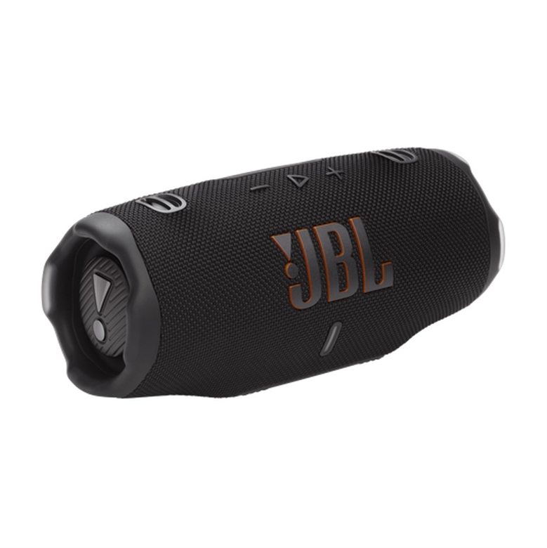 JBLCHARGE6BLKAM Black Portable Wireless Speaker-Lateral View