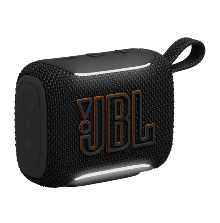 JBLGO5BLKAM JBL Go 5 Black Portable Bluetooth Speaker-Lateral View