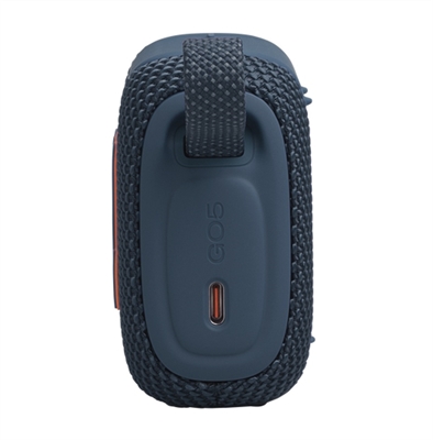 JBLGO5BLUAM JBL Go 5 Blue 2 Portable Bluetooth Speaker-Back View