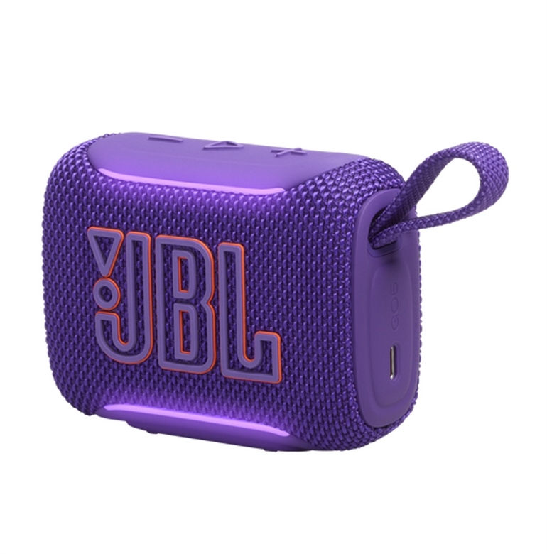 JBLGO5PURAM JBL Go 5 Purple Portable Bluetooth Speaker-Lateral View 2