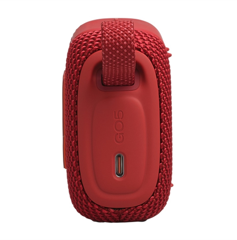 JBLGO5REDAM JBL Go 5 Red Portable Bluetooth Speaker-Back View