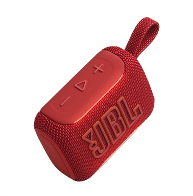 JBLGO5REDAM JBL Go 5 Red Portable Bluetooth Speaker-Diagonal View 2