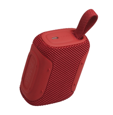 JBLGO5REDAM JBL Go 5 Red Portable Bluetooth Speaker-Diagonal View