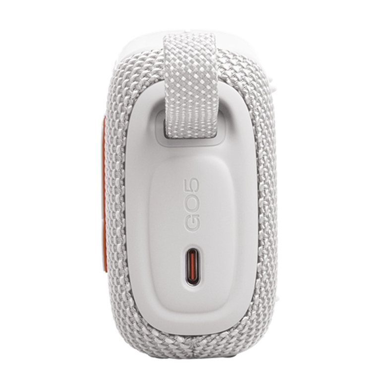 JBLGO5WHTAM JBL Go 5 White Portable Bluetooth Speaker-Back View