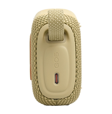 JBLGO5YELAM JBL Go 5 Yellow Portable Bluetooth Speaker-Back View