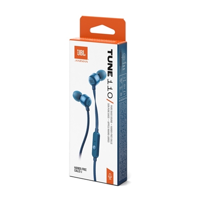 JBLT110BLUAME Audífonos Intraurales con Cable Tune 110-Vista Caja