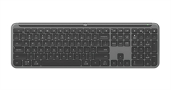 Logitech Signature Slim Keyboard K950 - Standard Keyboard, Graphite, Wireless, Bluetooth, Spanish