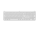 Logitech Signature Slim Keyboard K950 - Teclado Estándar, Blanco Crudo, Inalámbrico, Bluetooth, Español