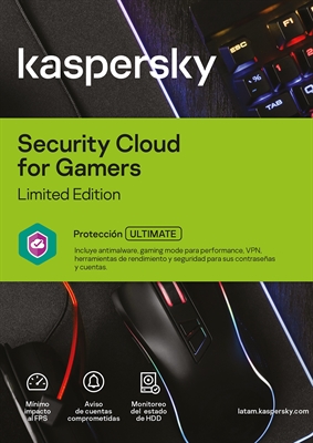 Kapersky Security Cloud For Gamer - 3 Device - Front View