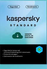 Kaspersky Standard - Digital Download/ESD, Licencia Base, 5 Dispositivos, 1 Año, Mac, Windows