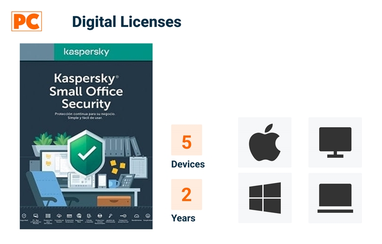 Kaspersky digital licenses english 2years