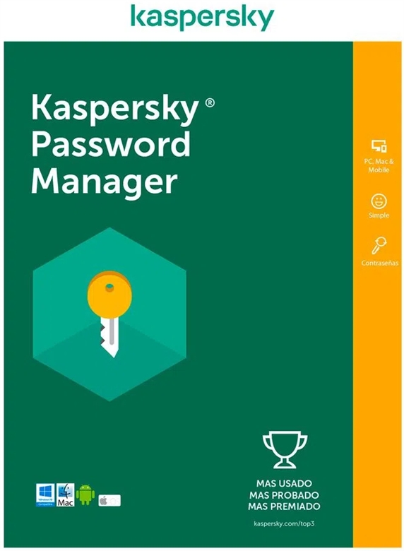 Kaspersky Password Manager - Front Isometric View