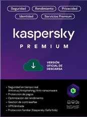 Kaspersky Premium - Digital Download/ESD, Licencia Base, 5 Dispositivos, 3 Cuentas, 2 Años, Mac, Windows