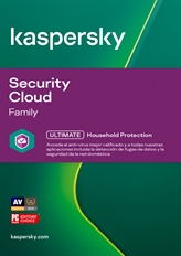 Kaspersky Security Cloud Family  - Digital Download/ESD, Base License, 10 Devices, 1 Year, Windows 7 or higher/Mac 10.14 or higher/Android 5.0 or higher/iOS 12.x or higher