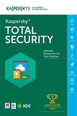 Kaspersky Total Security - Descarga Digital/ESD, Licencia Base, 1 Dispositivo, 3 Años, Windows 7 o superior/Mac 10.12 o superior/Android 4.4 o superior/iOS 12.0 o superior