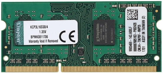 Kingston 4GB DIMM RAM 1600MHz DDR3 KCP3L16SS8/4