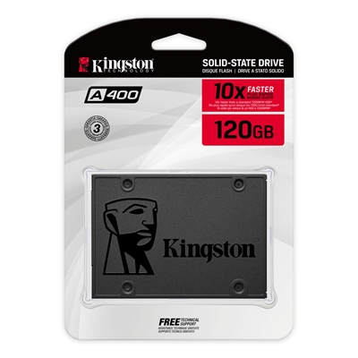 Kingston A400 SSD 2-5inch 120 GB Box View
