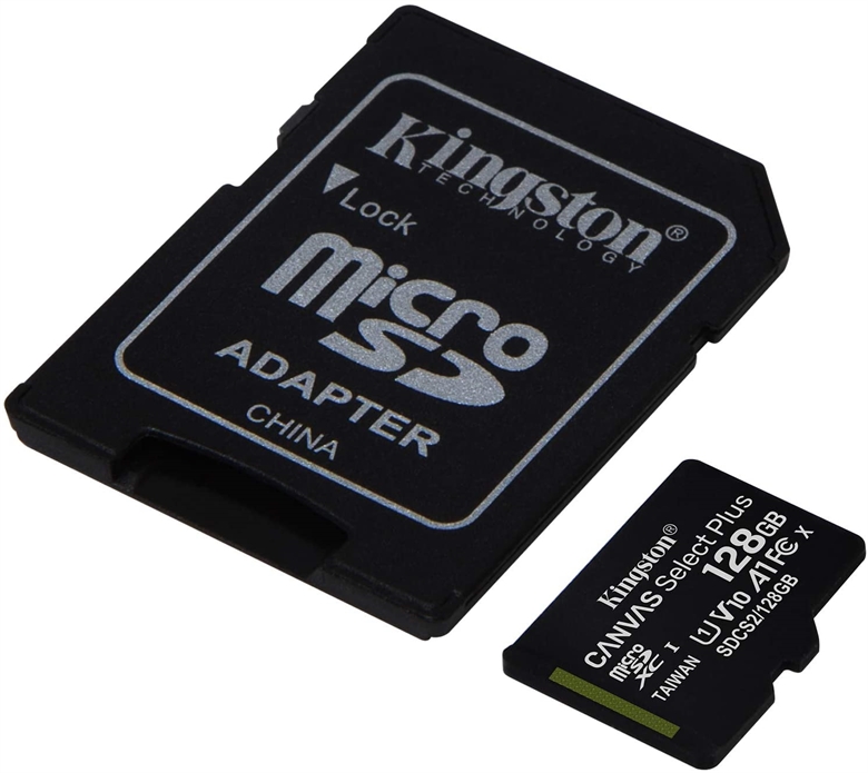 Kingston Canvas Micro SD 128GB MicroSD Adapter