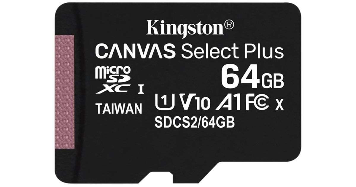 Memoria Microsd 64GB Kingston Original canvas select - Memorias en Panama