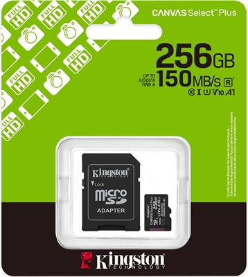 KINGSTON CANVAS SELECT PLUS 256 PACK VIEW