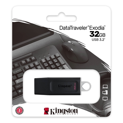 Kingston Data Traveler Exodia 32 GB Front Package View