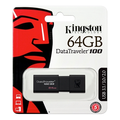 Kingston DataTraveler 100 G3 64 GB Package View