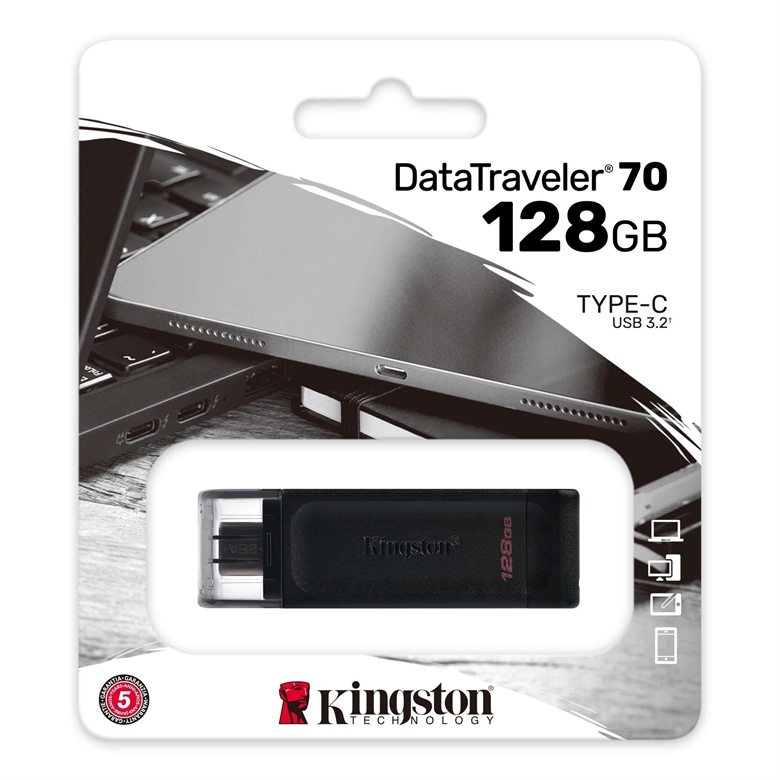 Kingston DataTraveler 70 128 GB Package View