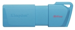 Kingston DataTraveler Exodia M - USB Flash Drive, 64GB, USB 3.2 Gen 1, Type-A, Neon Blue
