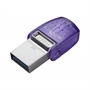 Kingston DataTraveler microDuo 3C - USB Flash Drive Purple 256GB side view