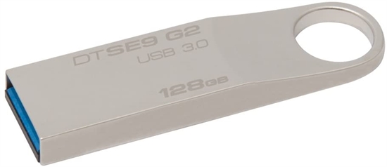 Kingston DataTraveler SE9 G2 128 GB Silver Isometric View