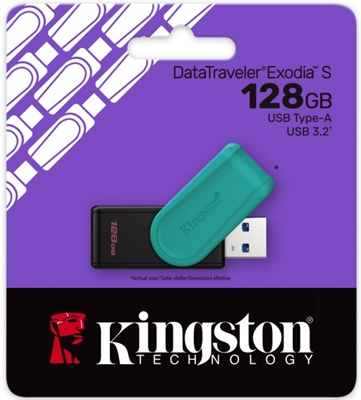 KINGSTON DTXS128GB VISTA DE PAQUETE