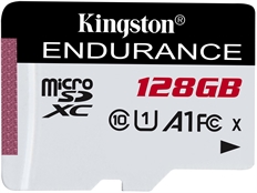 Kingston Endurance - Memoria MicroSD, 128GB, Clase 10