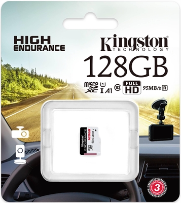 KINGSTON ENDURANCE 128GB VISTA DE PAQUETE