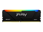 Kignston Fury Beast RGB KF432C16BB2A/8 - Módulo de Memoria RAM, 8GB(1x 8GB), 288-pin DDR4 DIMM, para PC de Escritorio, 3200MHz, CL16