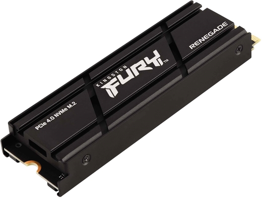 Kingston FURY Renegade SFYRSK/1000G SSD 1TB With Heatsink Isometric View
