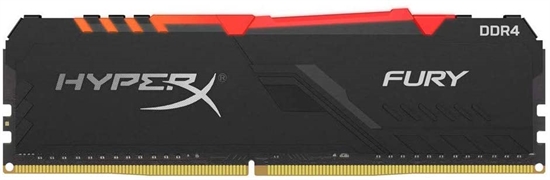 Kingston HyperX RGB RAM FURY 2400 MHz DDR4 DIMM Front View